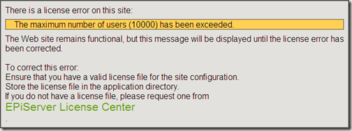 LicenseError - Max Number Of Users Exceeded