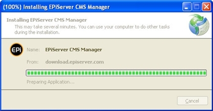 Installtion EPiServer Manager