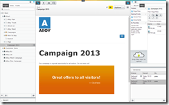 Example of a campaign with banner ads in EPiServer 7